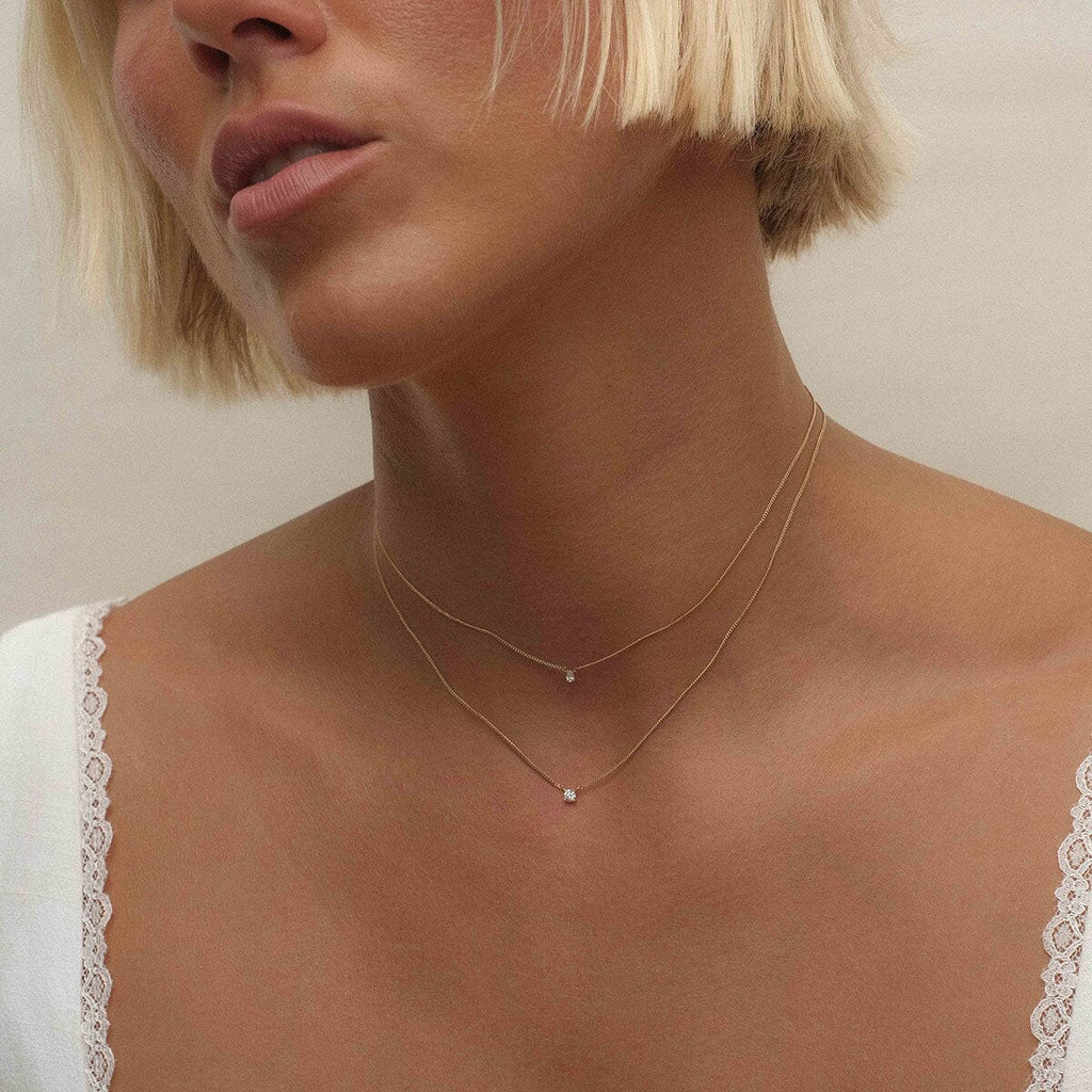 Bradd pear diamond necklace