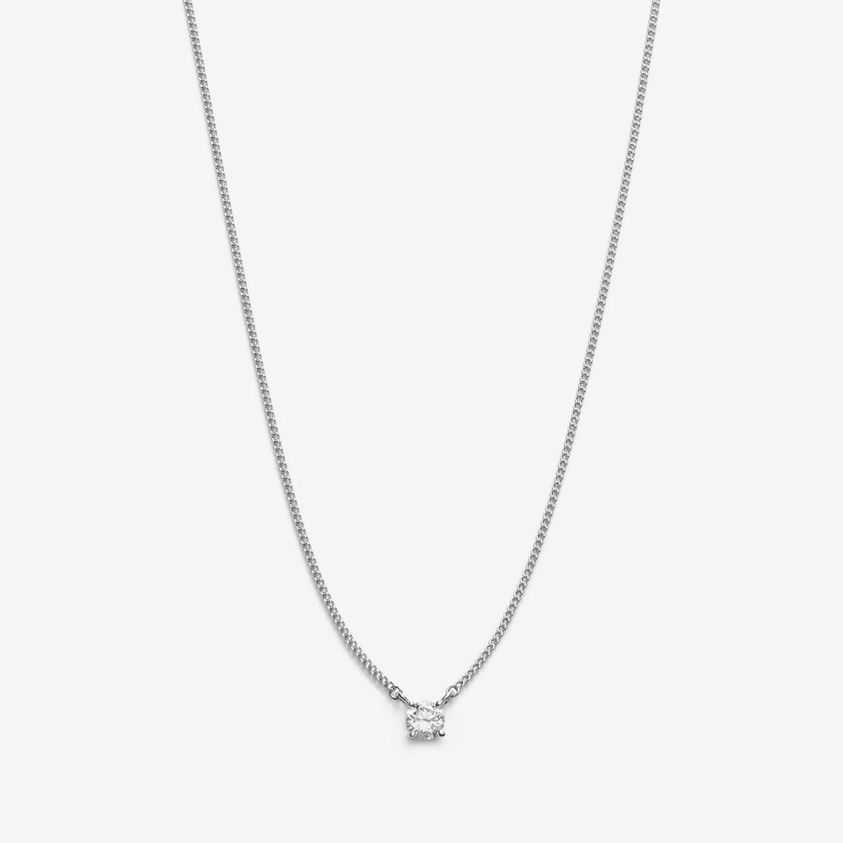 Knoxx round diamond necklace