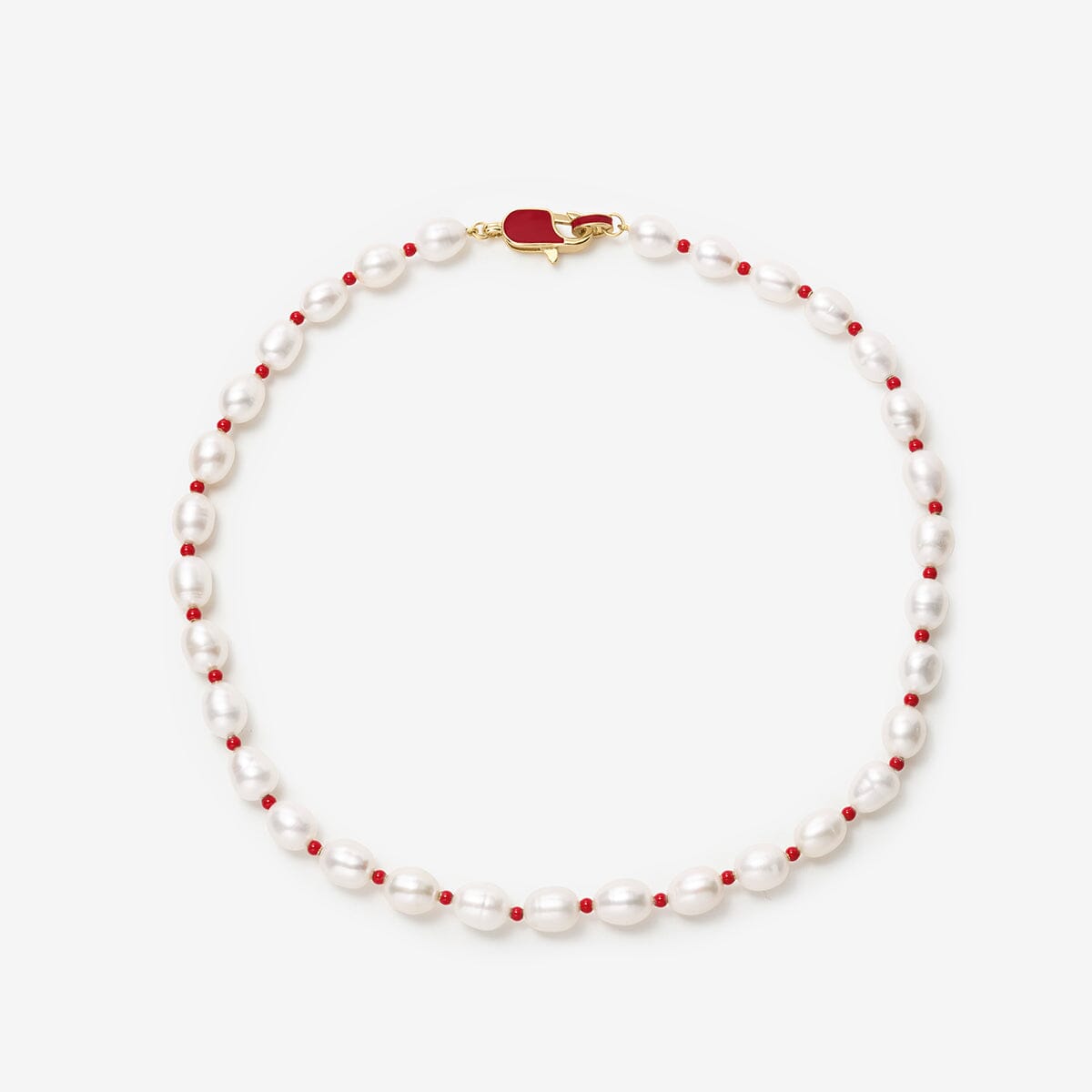 Kurt lipstick pearl necklace