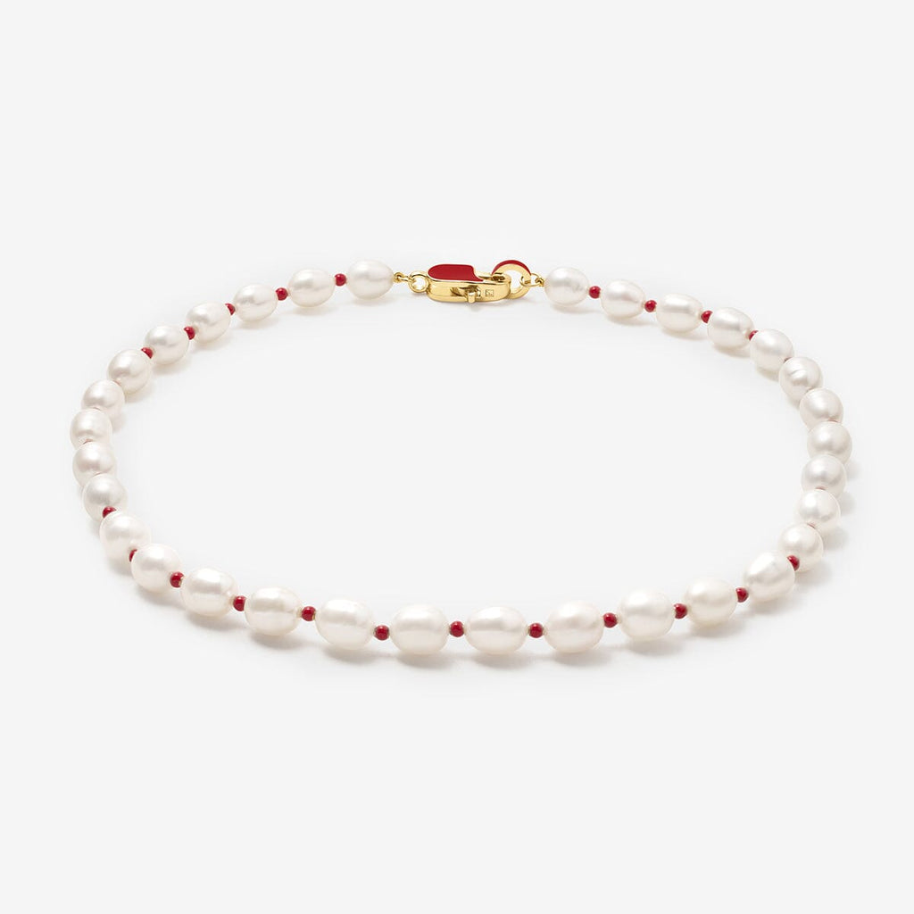 Kurt lipstick pearl necklace