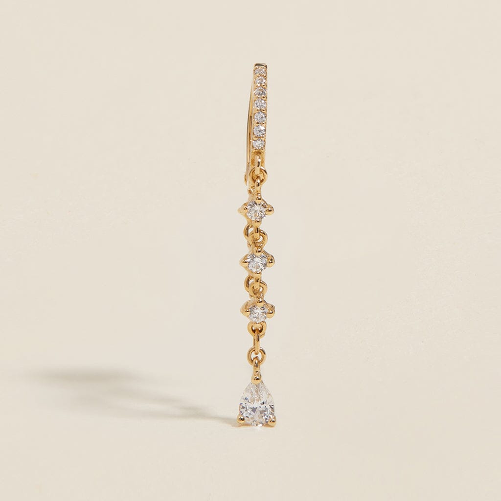 Lachlan chain hoop earring