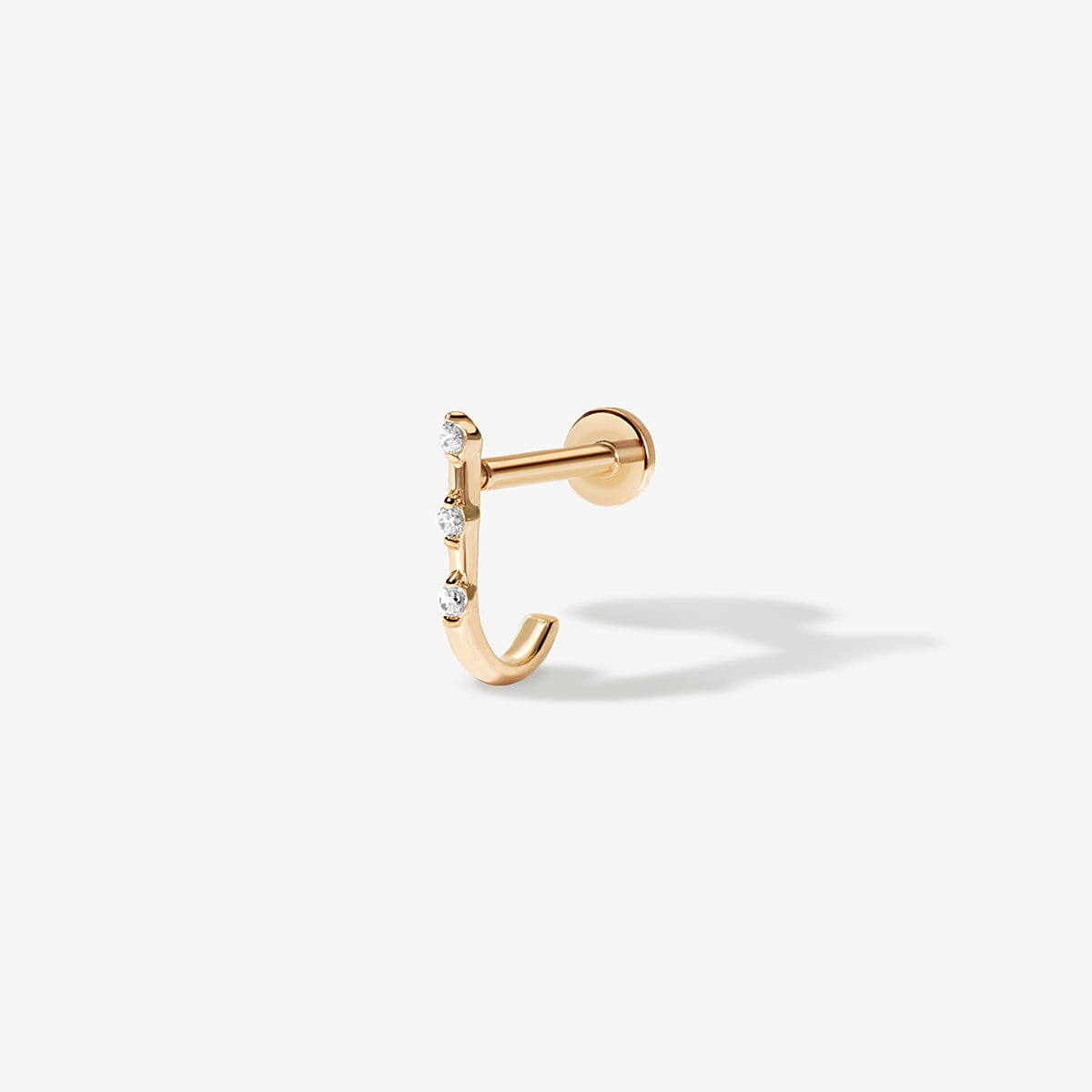 Lane diamond J piercing