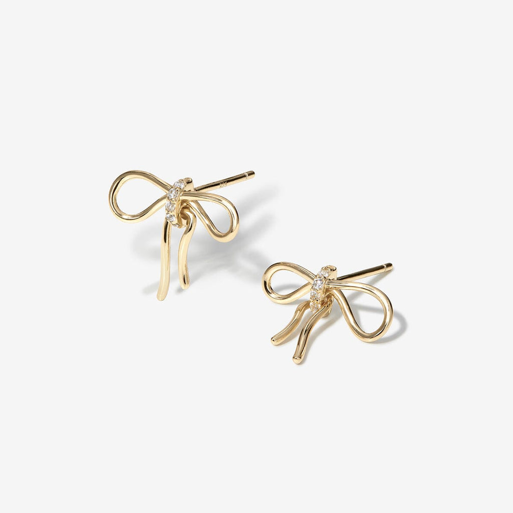 Lars bow stud earrings