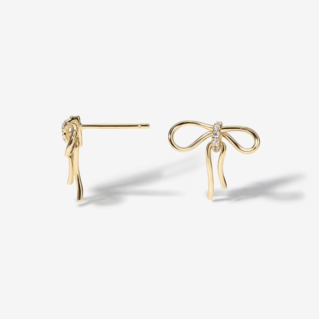 Lars bow stud earrings