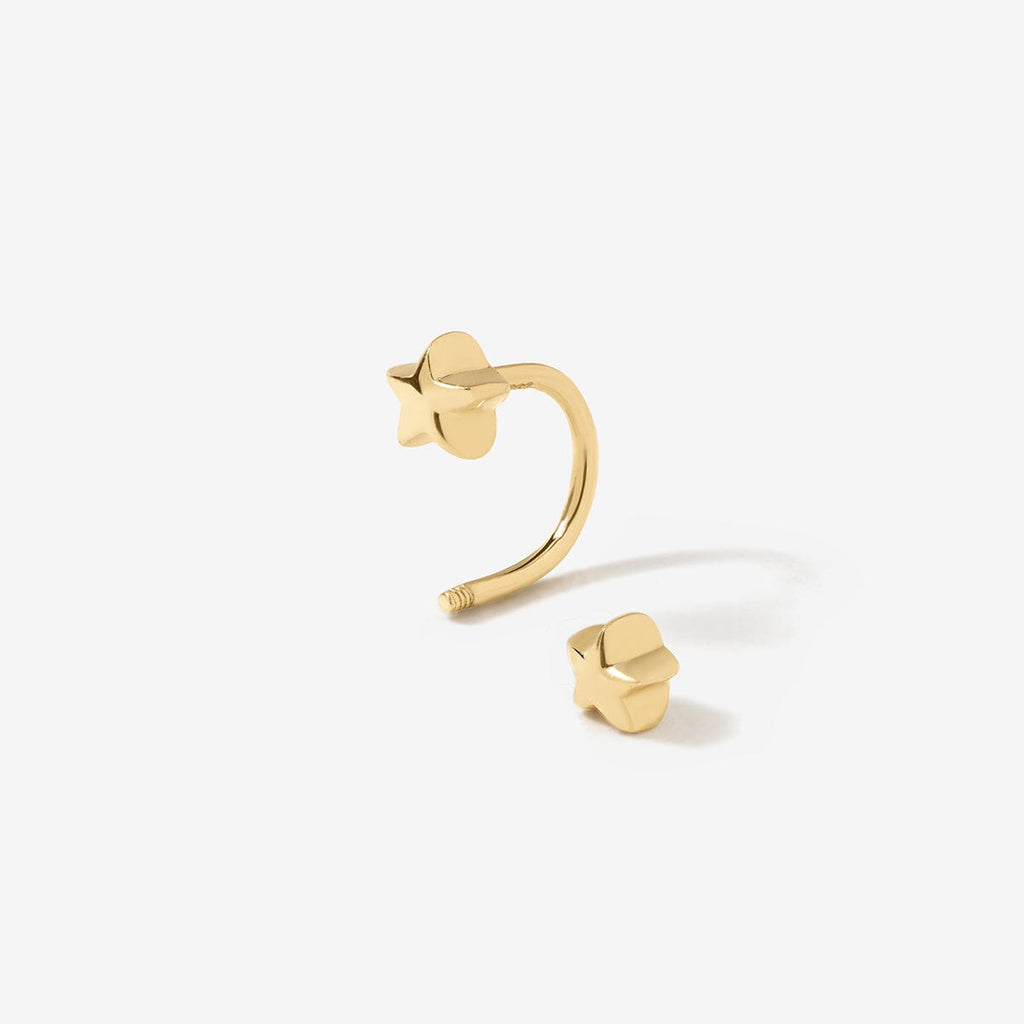 Lincoln star u hoop piercing