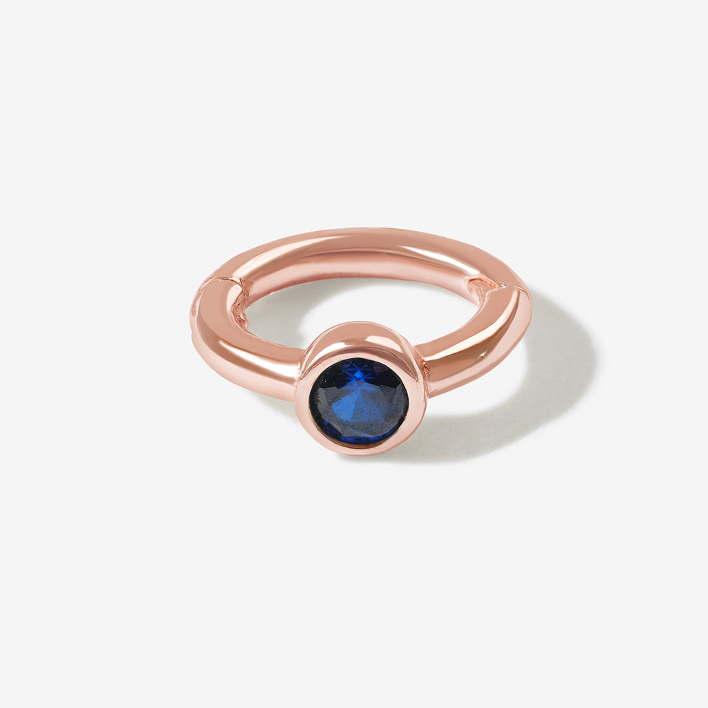 Lono birthstone huggie