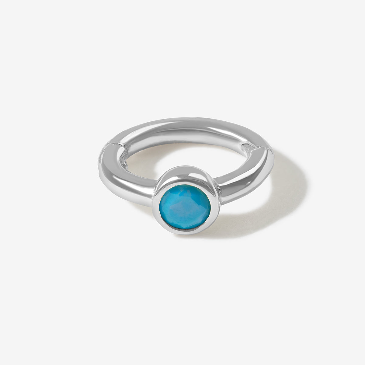 Lono birthstone huggie