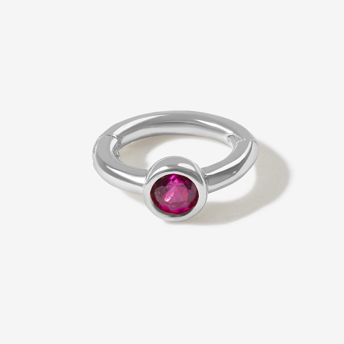 Lono birthstone huggie