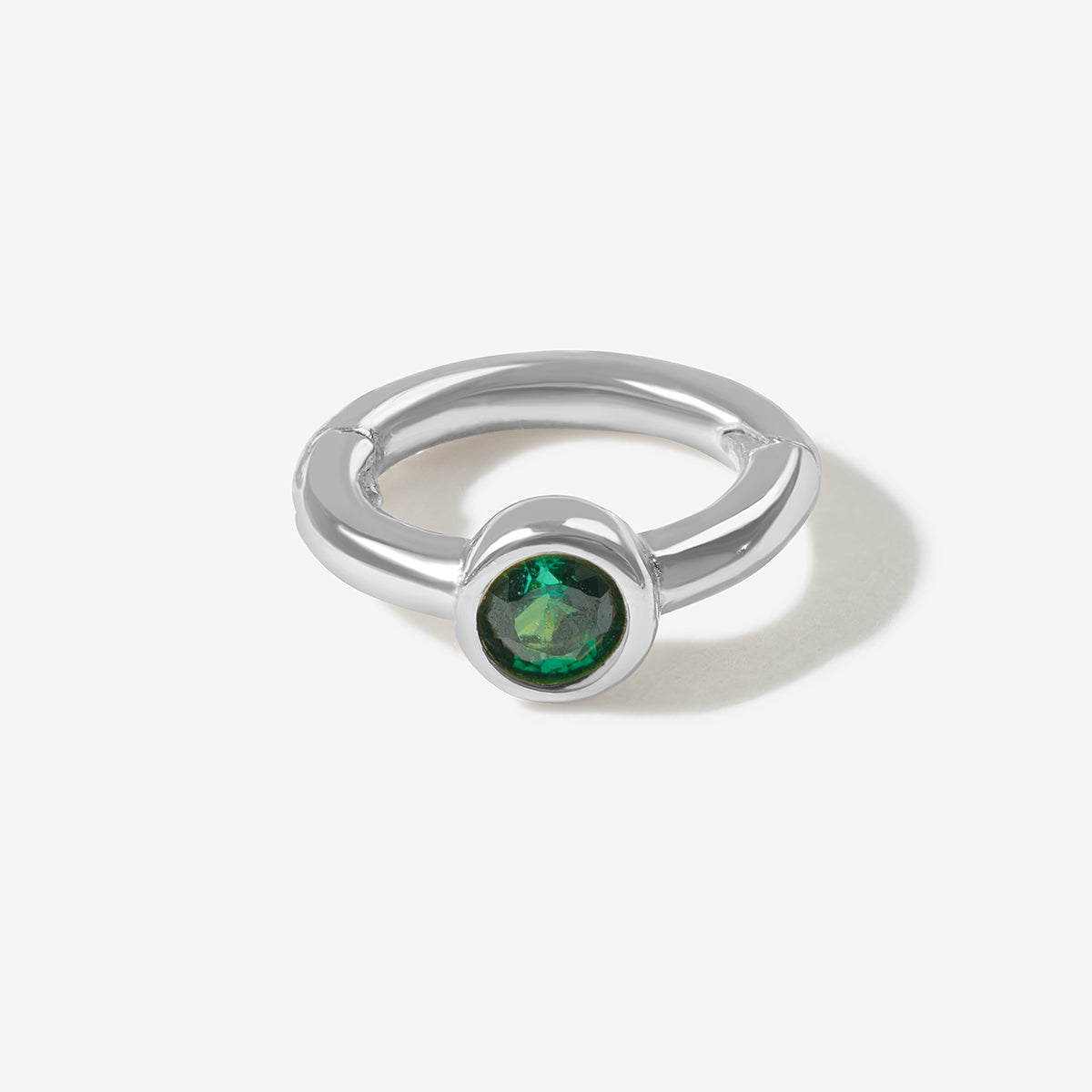 Lono birthstone huggie