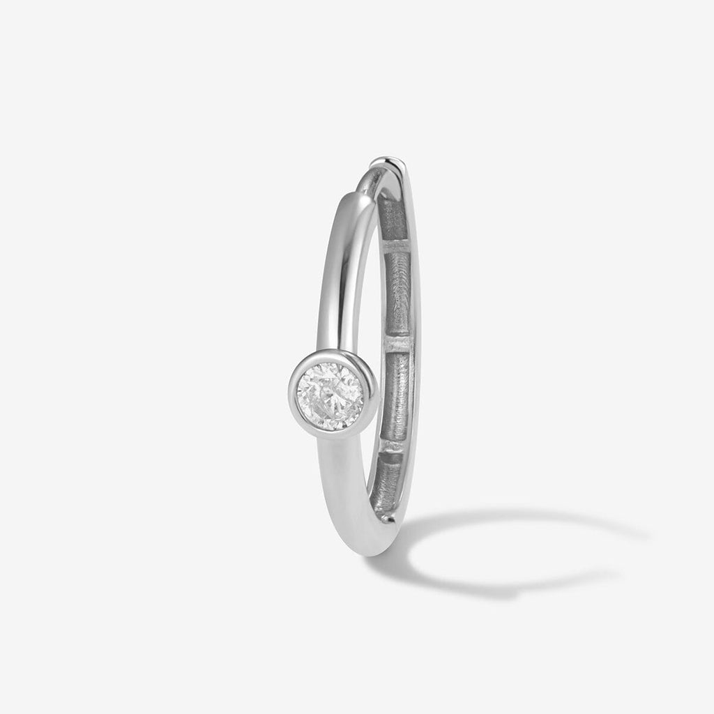 Lotto diamond hoop piercing