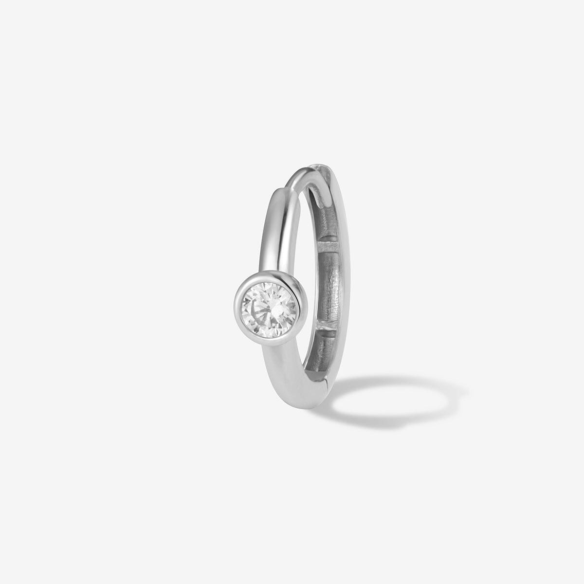 Lotto diamond hoop piercing