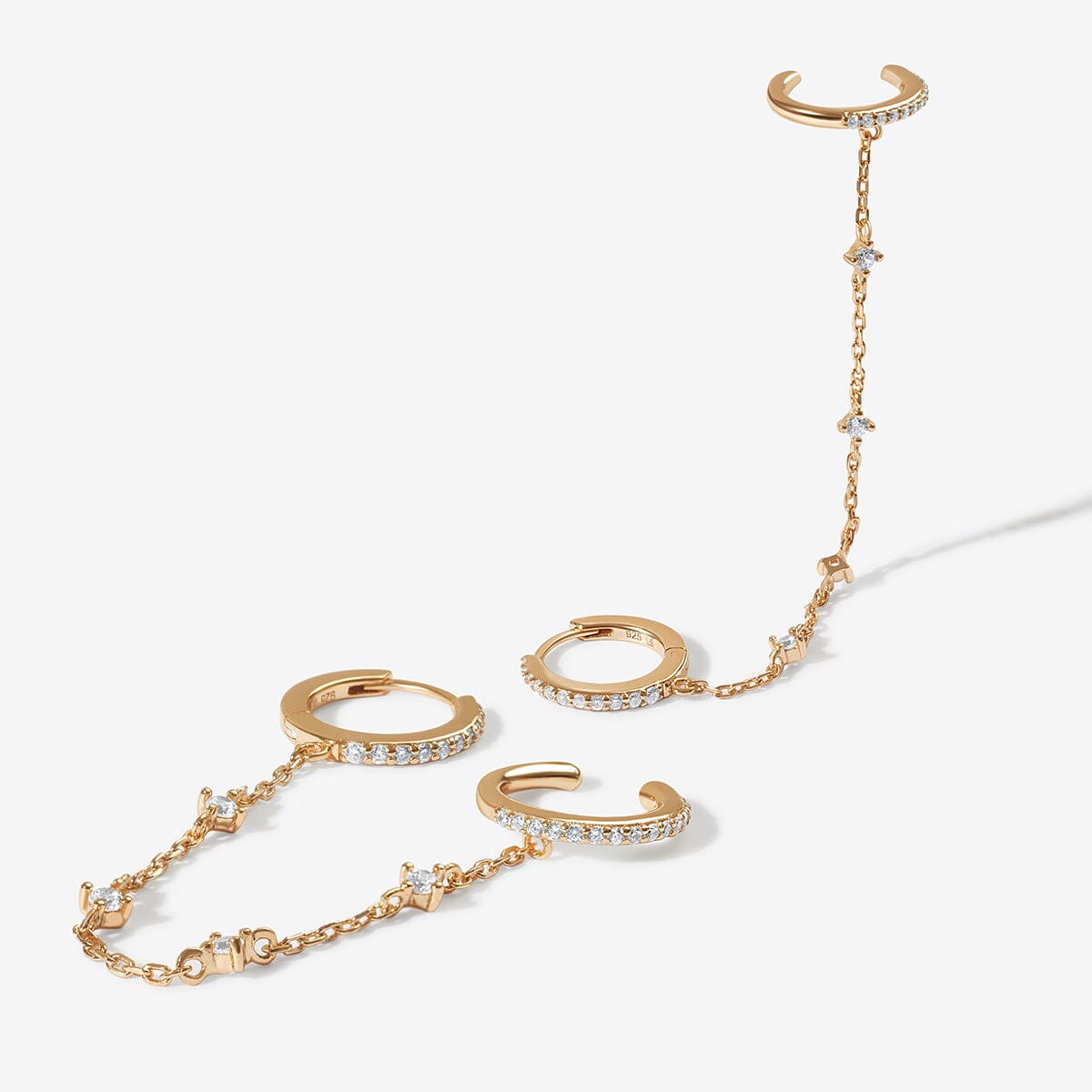 Olsen chained cuff earrings