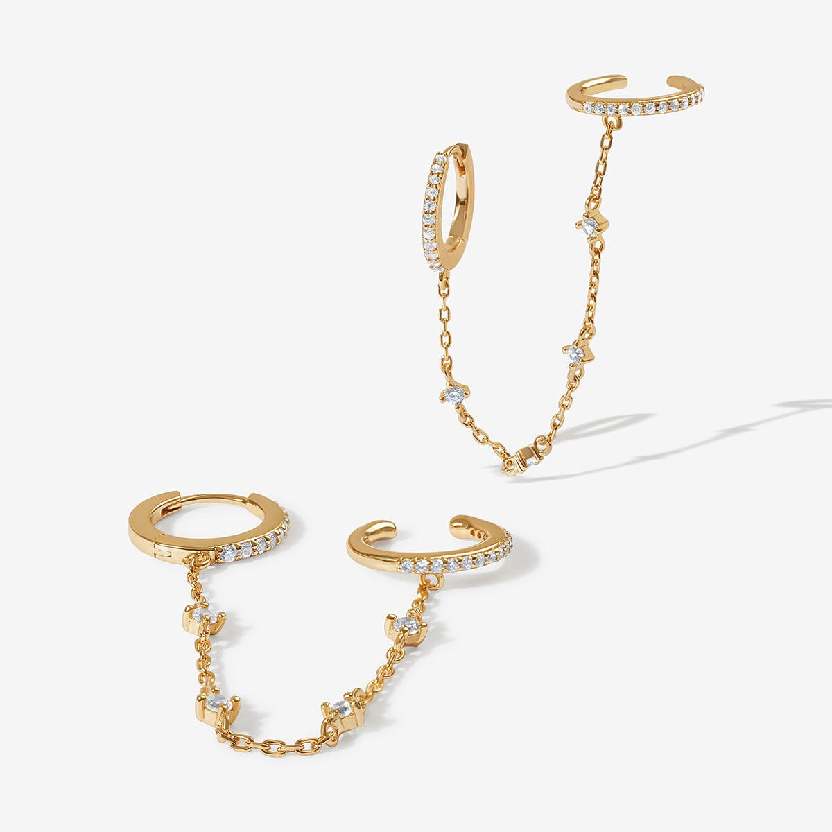 Olsen chained cuff earrings