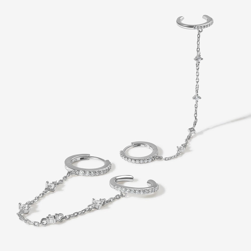 Olsen chained cuff earrings