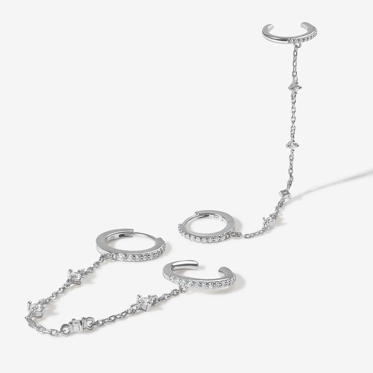 Olsen chained cuff earrings