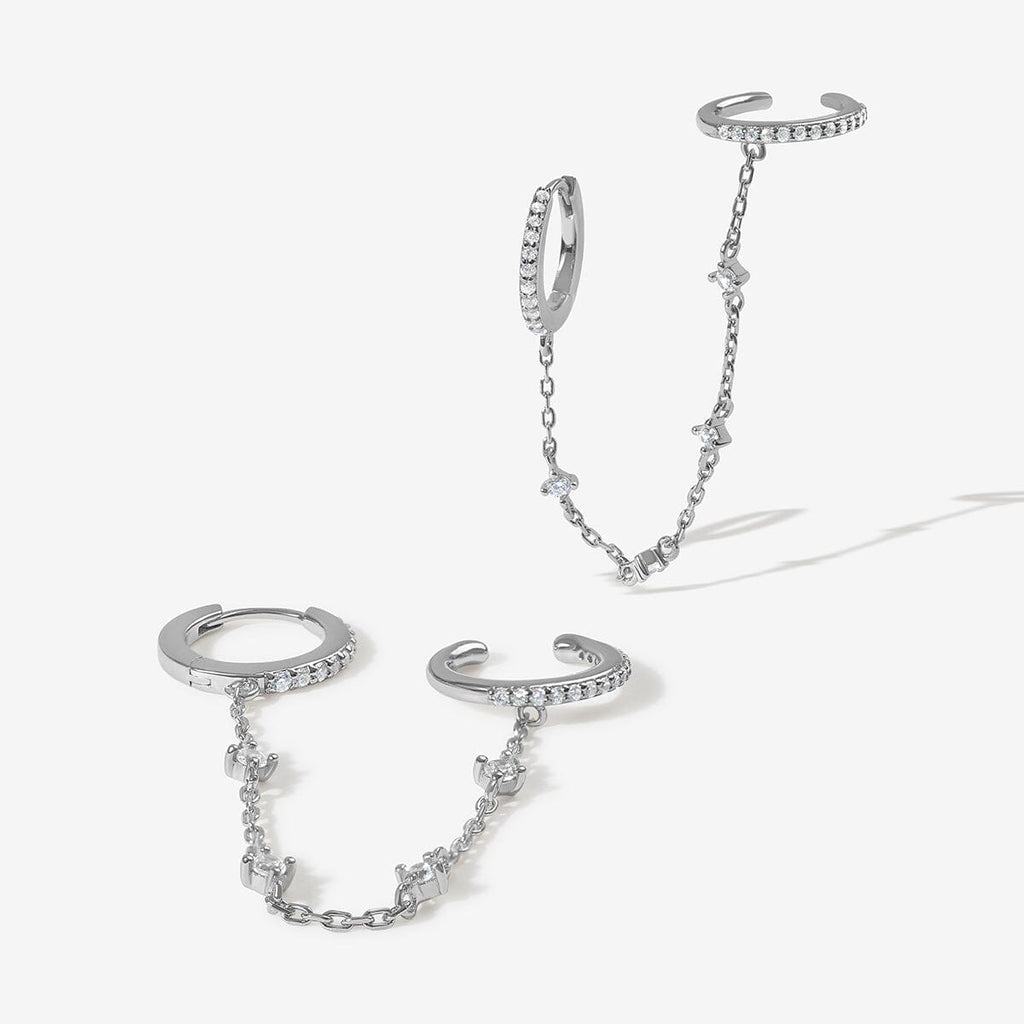 Olsen chained cuff earrings