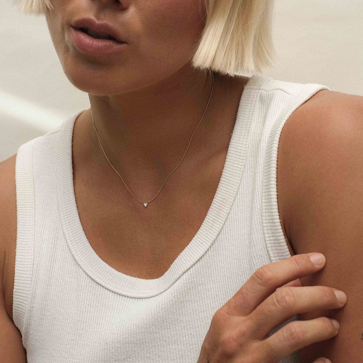 Maddox heart diamond necklace