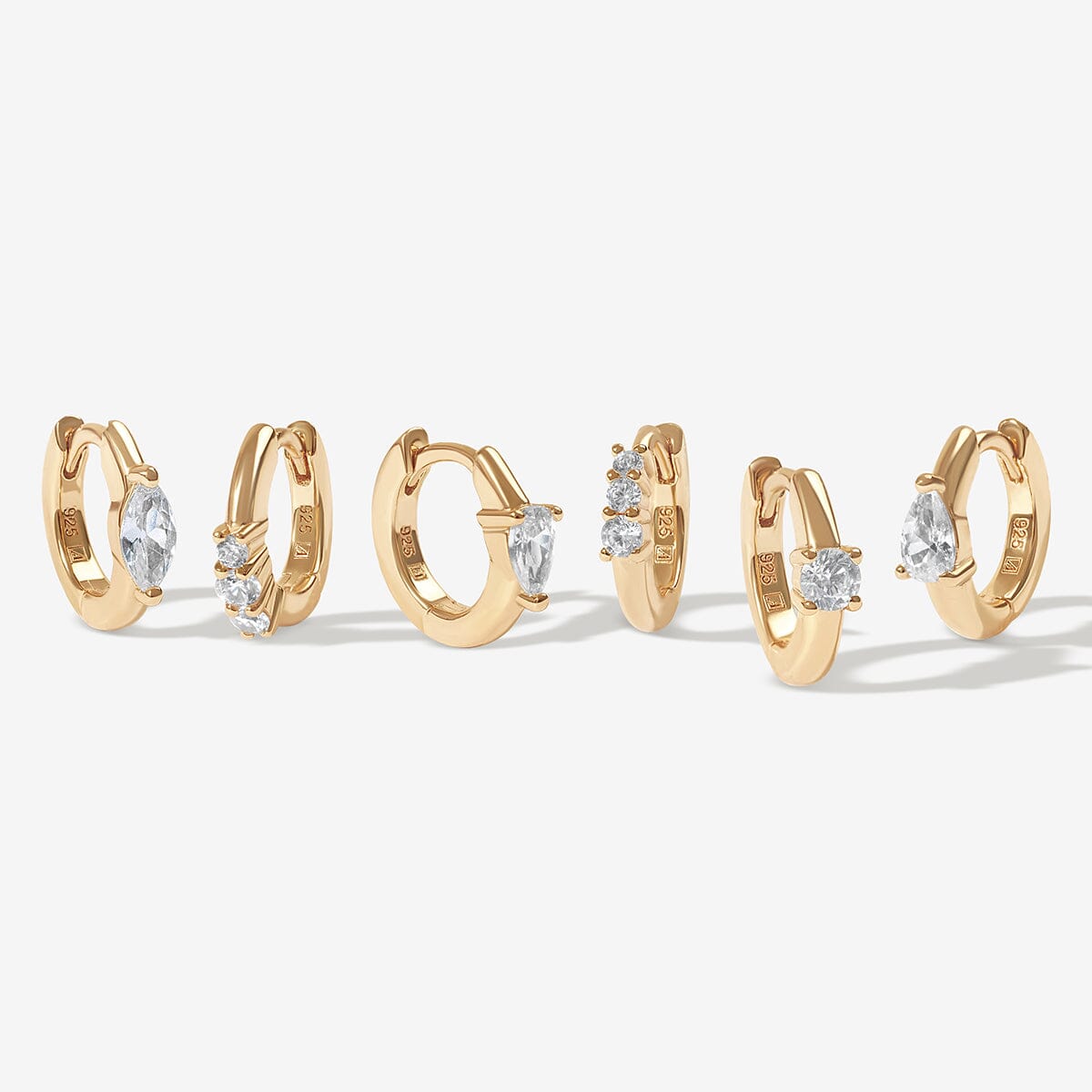 Naked Burton 6-piece earring set