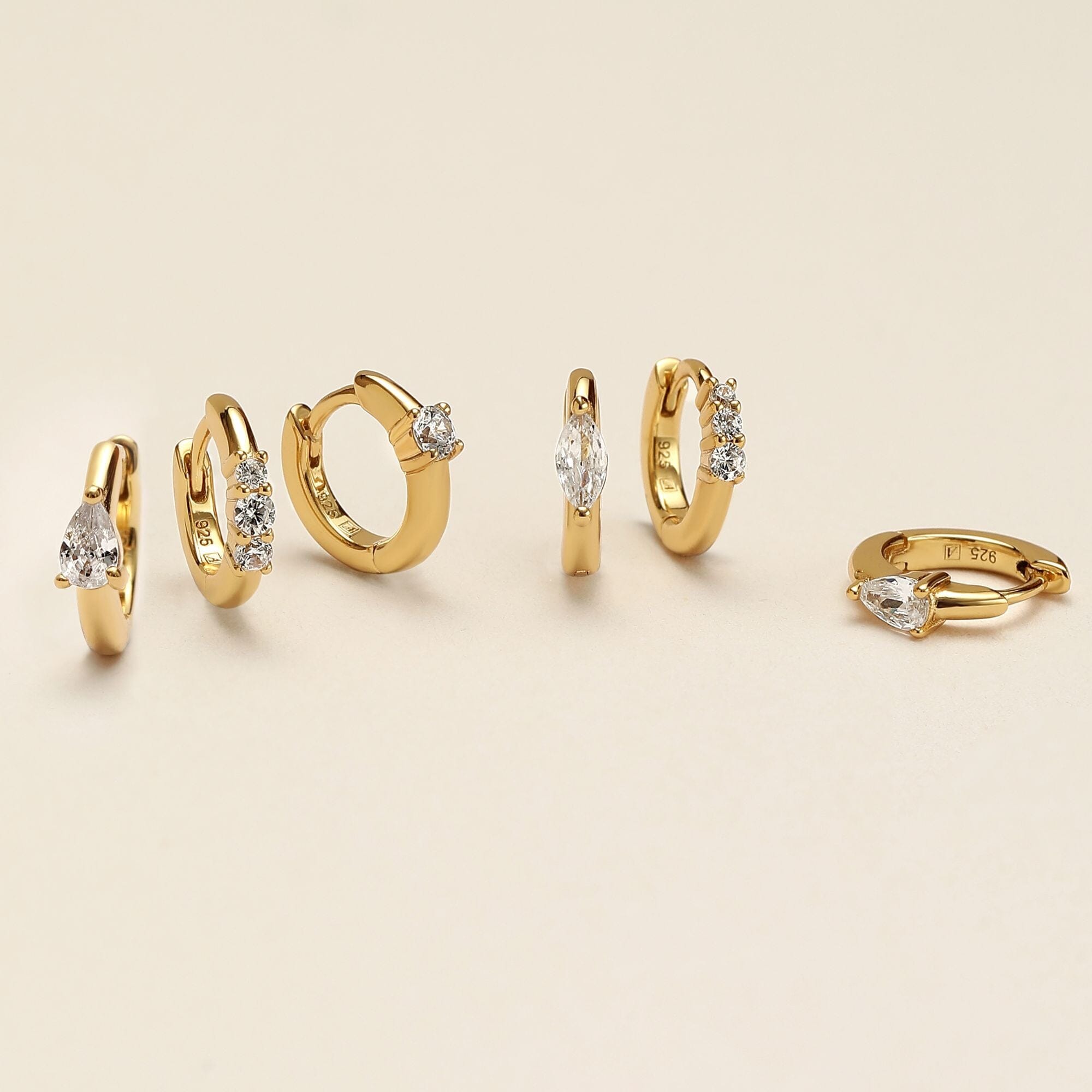 Naked Burton 6-piece earring set