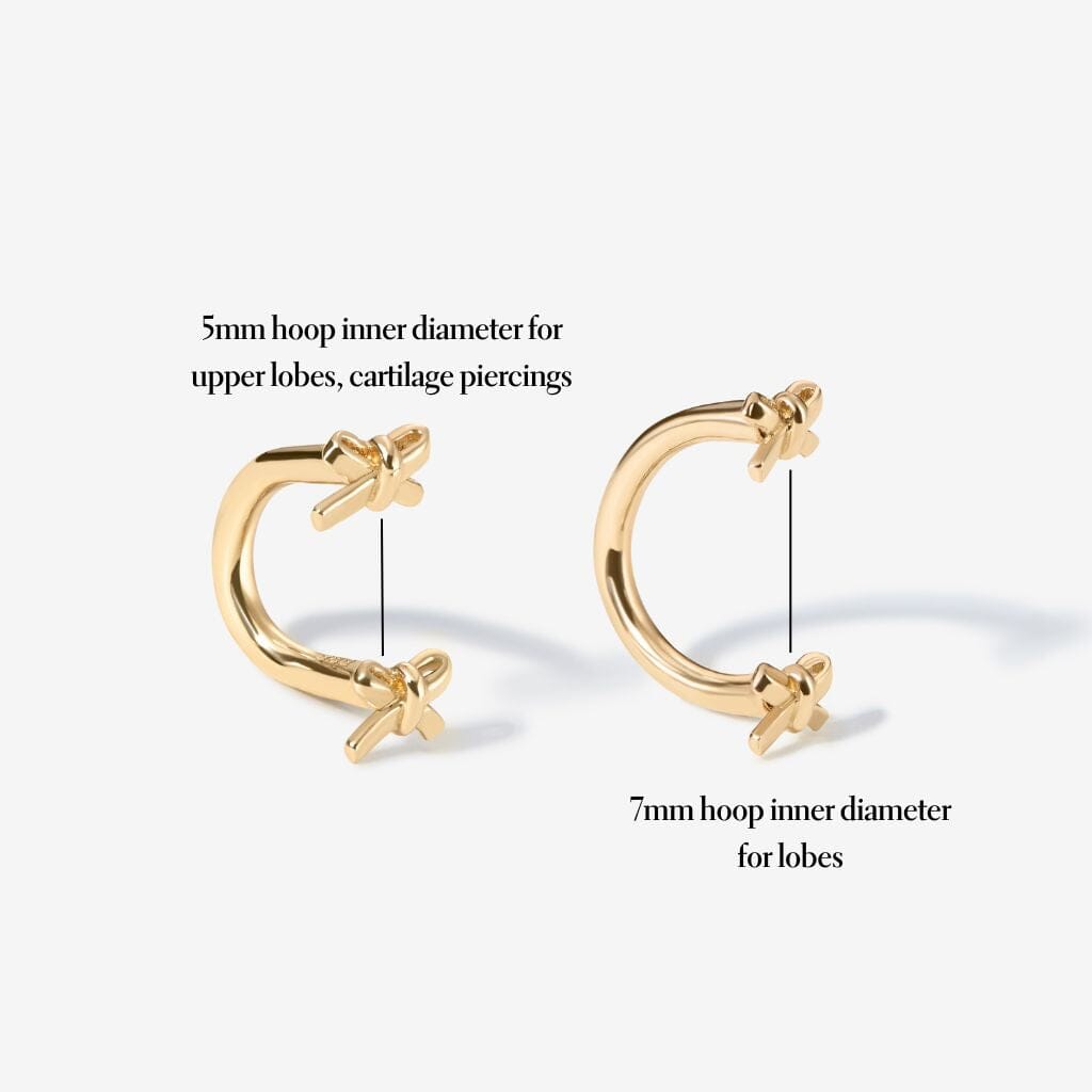 Chamberlain micro bow u hoop piercing