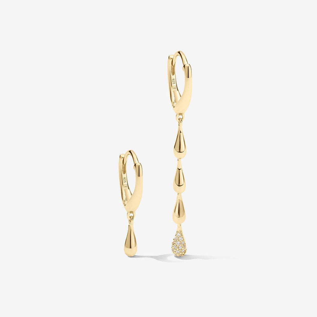 Pollock drip earrings