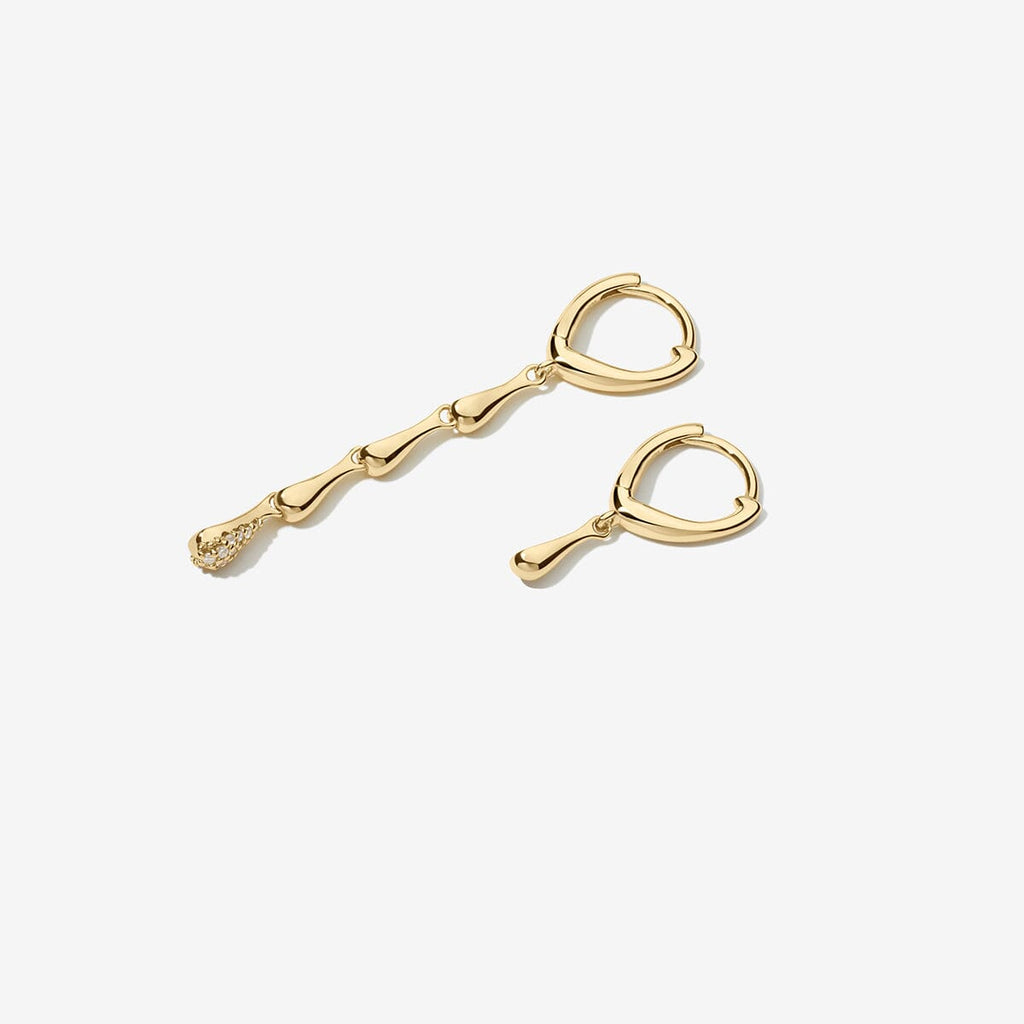 Pollock drip earrings