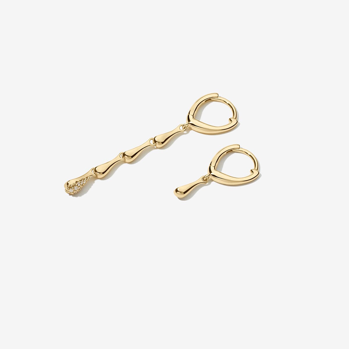 Pollock drip earrings