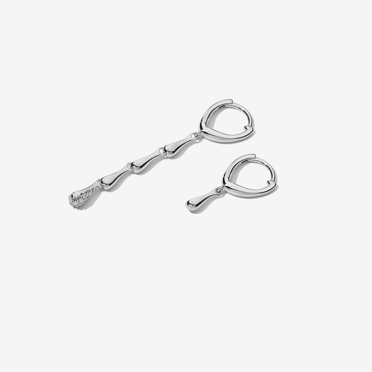 Pollock drip earrings