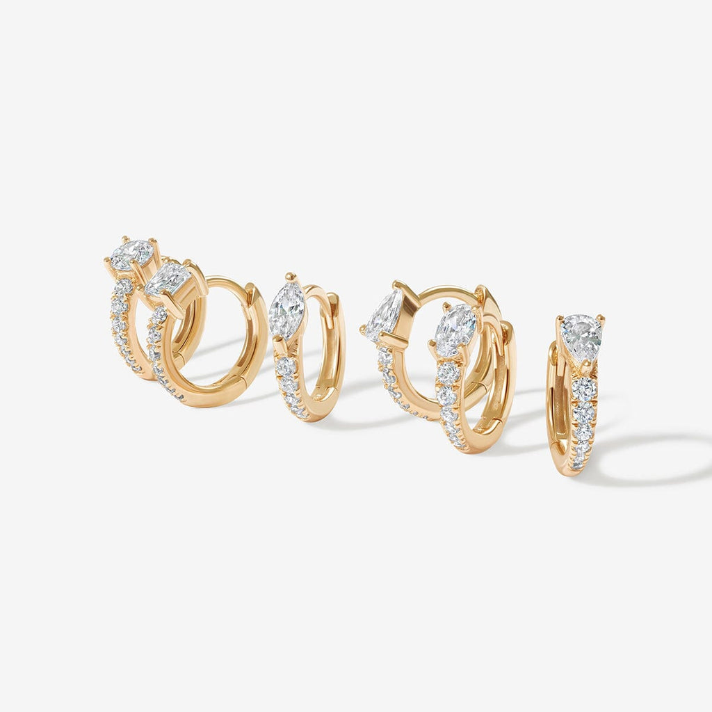 Prince 6-piece huggie earring set