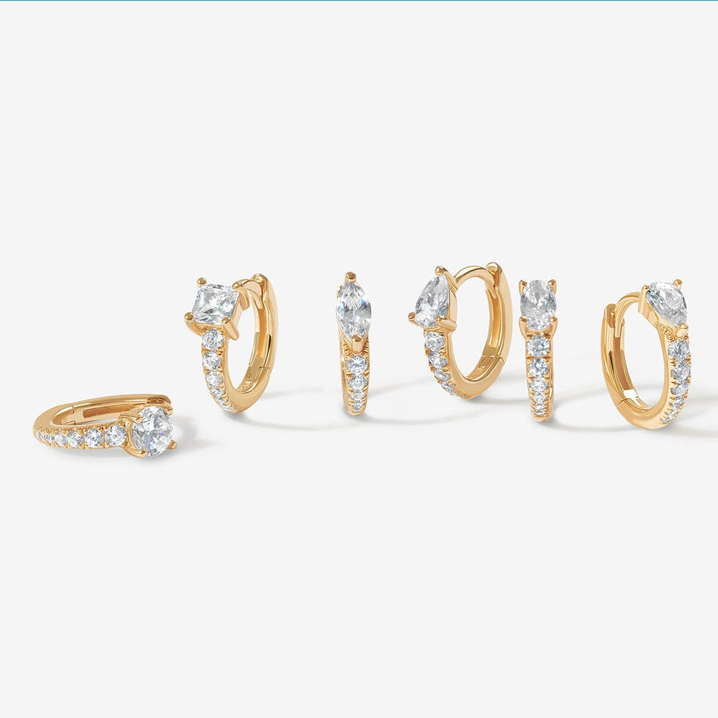 Prince 6-piece huggie earring set