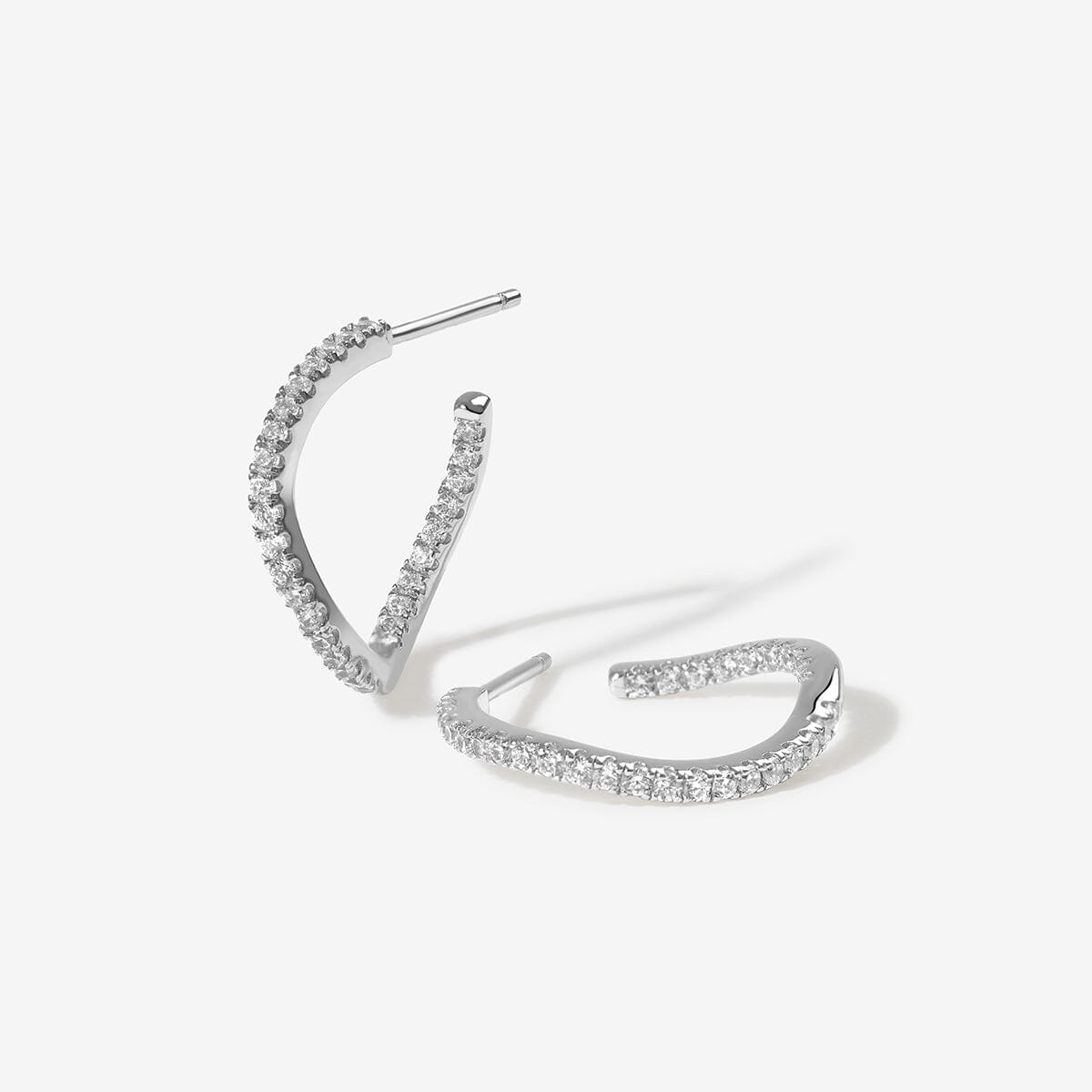 Kaelin wave mini hoop earrings